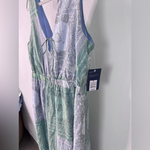 Universal Thread Green and White Sleeveless Maxi Sundress - NWT szM - Picture 4 of 5